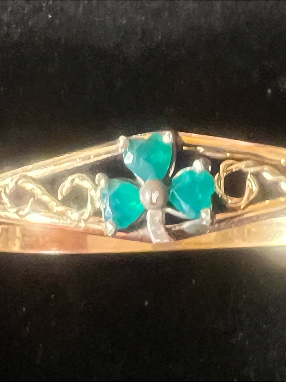 Vintage 12K GB Edwardian/Victorian revival Shamrock Bracelet - Picture 2 of 8